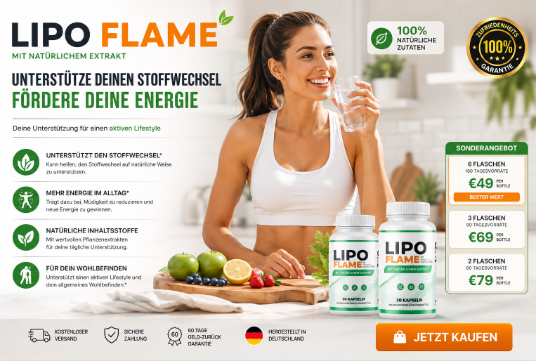LipoFlame Kapseln offizielle Website mit Vorteilen und Sonderangebot